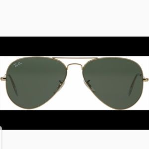 Ray-Ban Black and Gold Aviators 😎